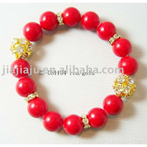 Bracelet BC-061104 red/gold